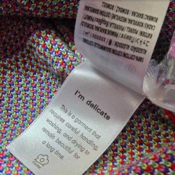 XS Farm Rio x Anthropologie Sweet Orchard fruit knit cardigan oversized sweater - Picture 9 of 12